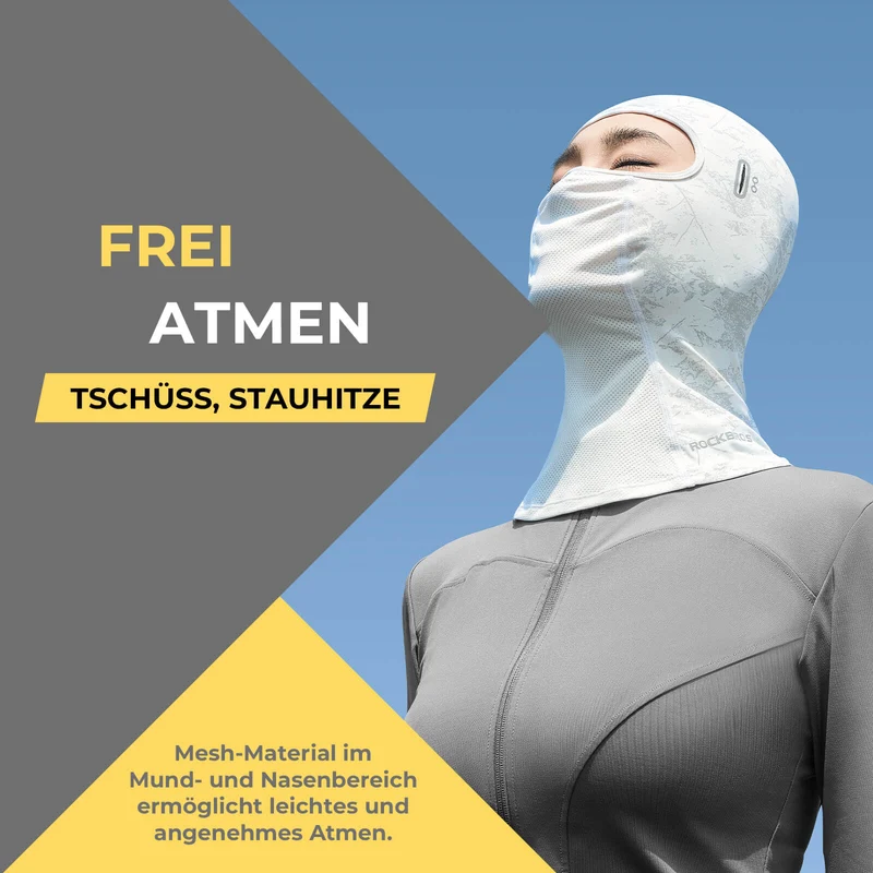 Sommer Sturmhaube UPF 50+ Kühlende Balaclava