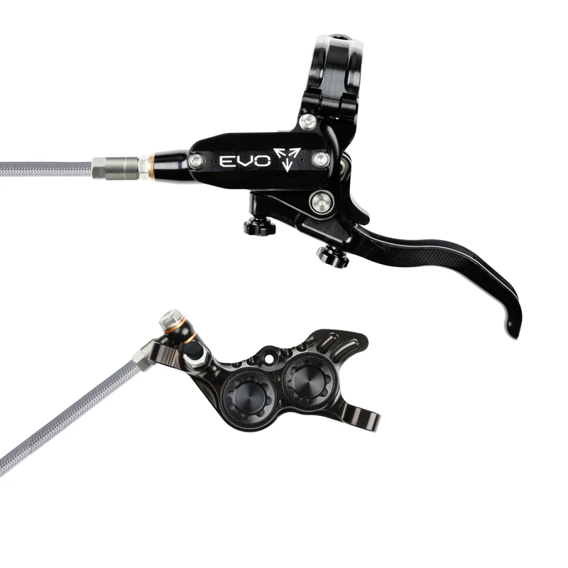 Hope Tech 4 EVO GR4 Braided No Rotor Rear Hydraulic Disc Bike Brake Calliper & Lever
