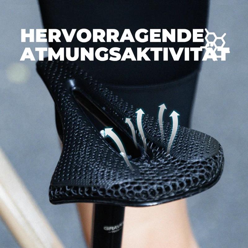 Fahrradsattel 3D-gedruckter Ergonomisch