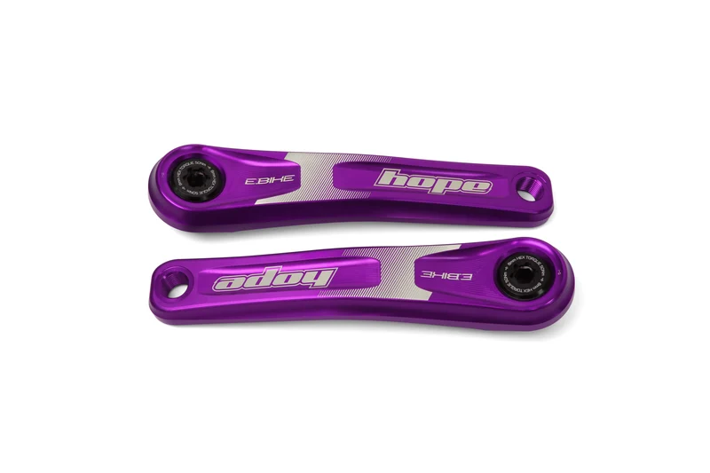 Hope E-Bike Crankset Standard Offset 165mm Crank Arms Purple