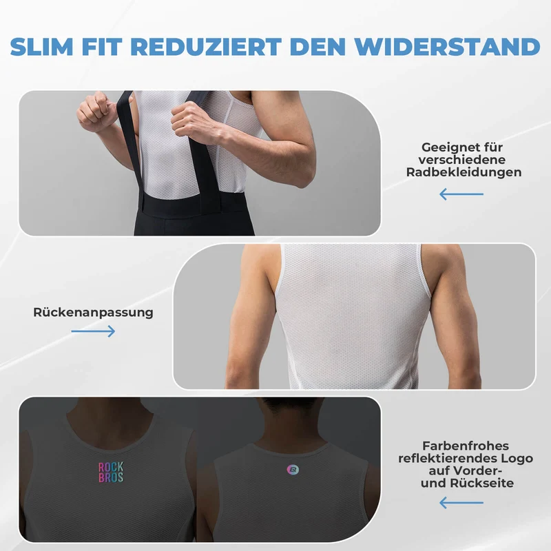 Ärmellos Unterhemd Fahrradtrikot Herren