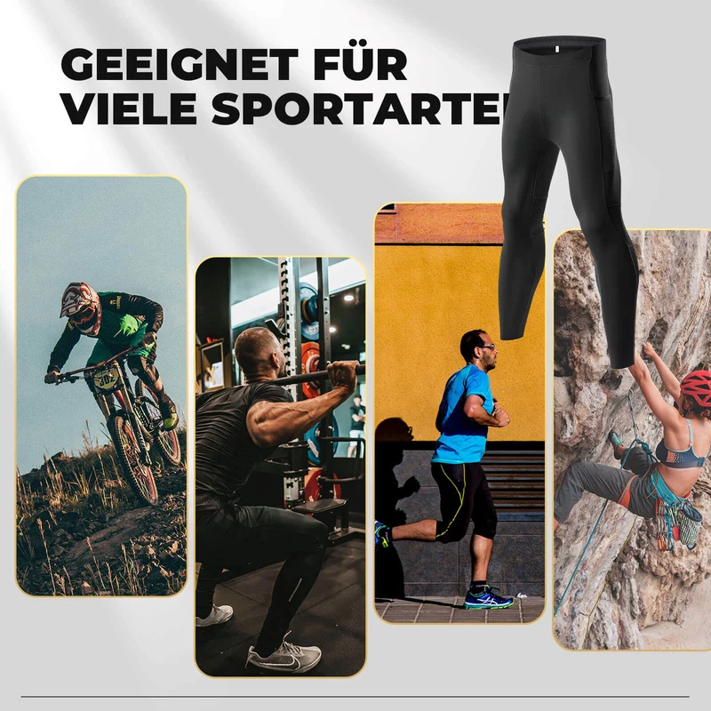 ROCKBROS Fahrradhose Radlerhose 4D Gepolstert Atmungsaktiv für 4 Jahreszeiten