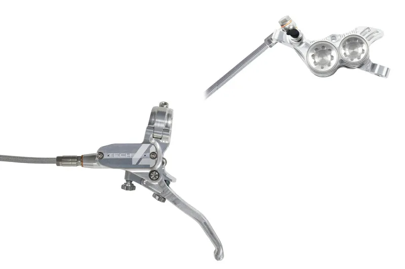 Hope Tech 4 V4 No Rotor Braided Front Hydraulic Disc Bike Brake Calliper & Lever