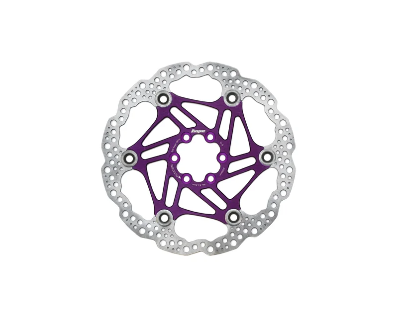Hope Universal 6 Bolt Floating 160mm Purple Bike Disc Brake Rotor
