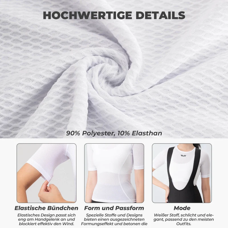 ROCKBROS TVI Damen Kurzarm-Radtrikot Funktionsshirt Atmungsaktives Trikots Sommer