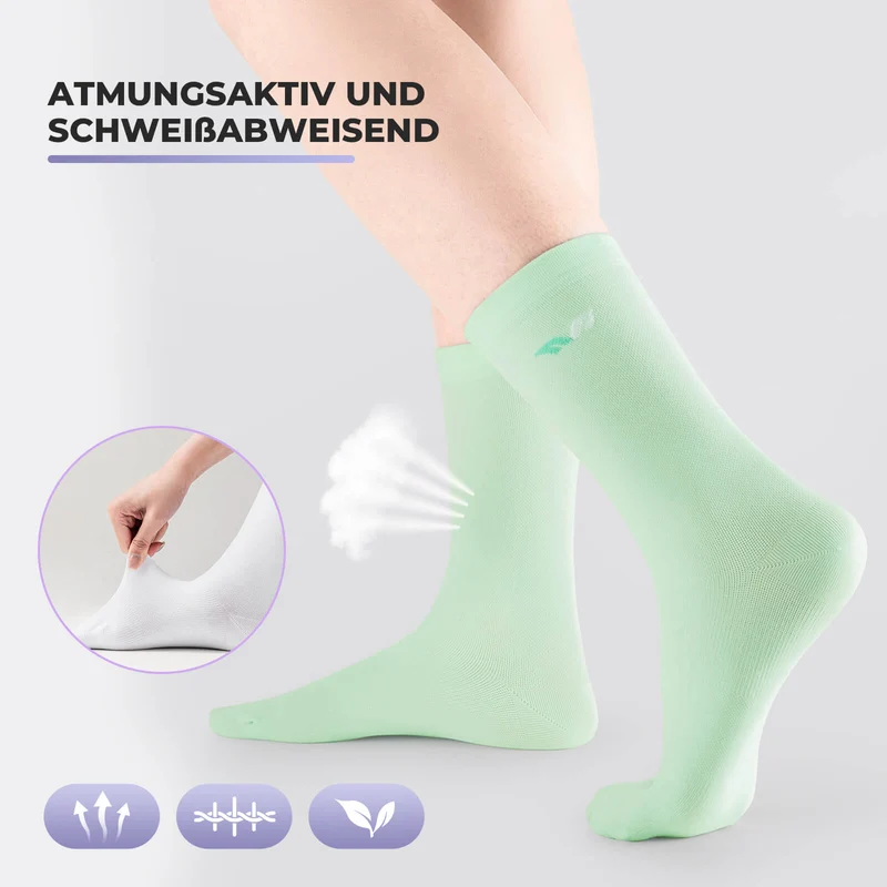 ROCKBROS TVI Damen Sportsocken Atmungsaktive Fahrradsocken Sommer