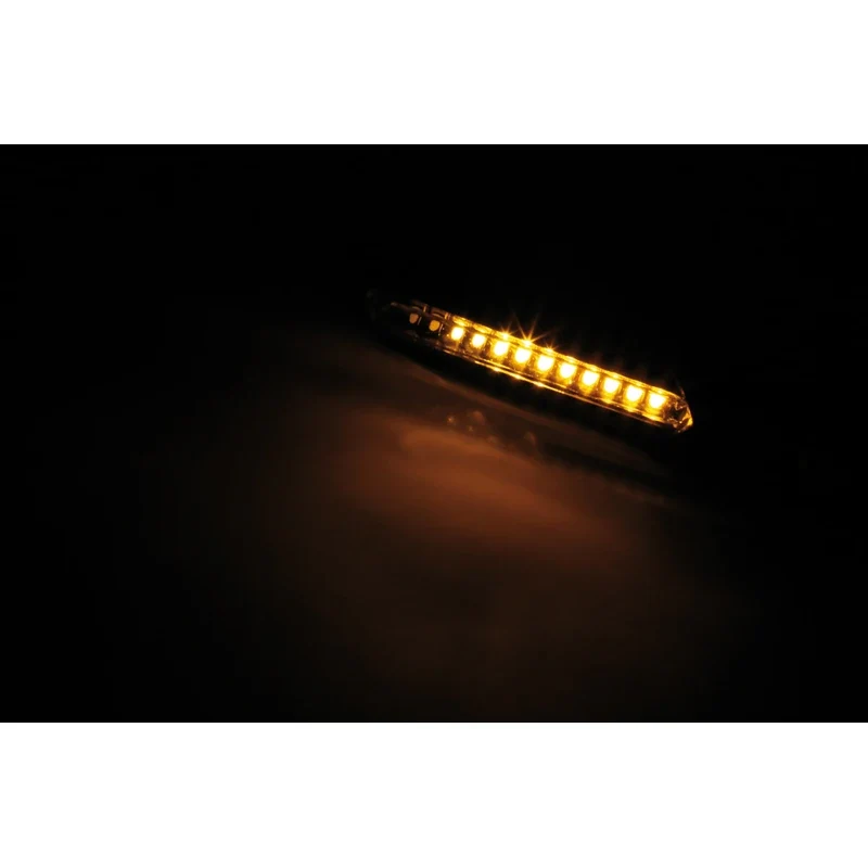 LED-Lauflichtblinker Highsider Smart Run schwarz, Getönt, E-geprüft, 12V/4,2W
