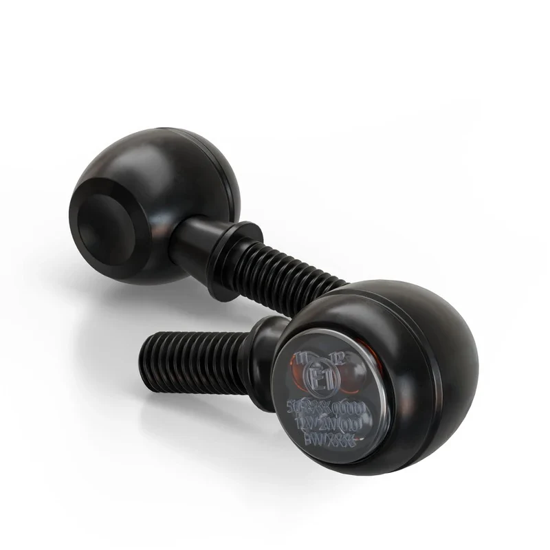 LED-Blinker mit Positionslicht Highsider Circula-S 2in1 schwarz, E-geprüft