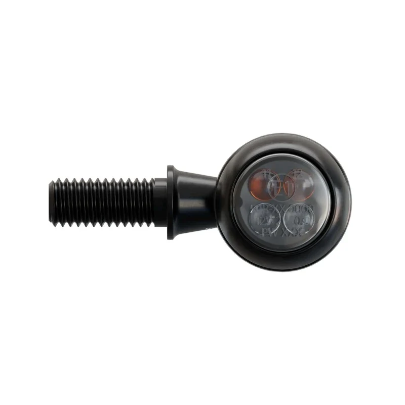 LED-Blinker mit Positionslicht Highsider Circula-S 2in1 schwarz, E-geprüft