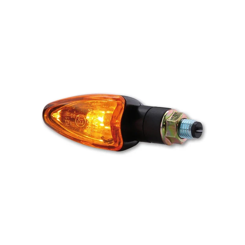 Blinker Paar Highsider Arrow, Schwarz, Gelb, M10, E-geprüft, 12V/21W