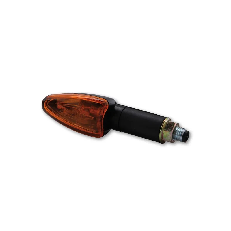 Blinker Paar Highsider Arrow, Schwarz, Gelb, M10, E-geprüft, 12V/21W