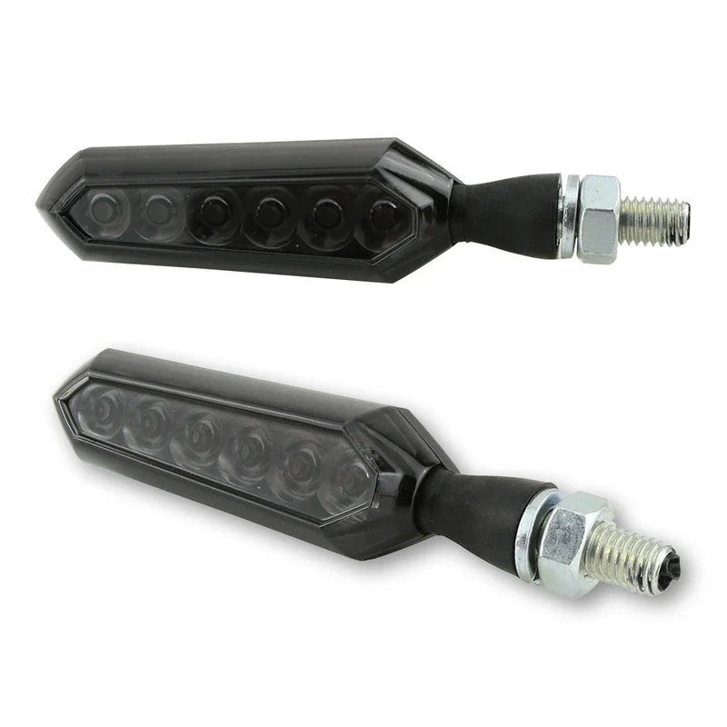 LED-Lauflichtblinker Highsider Smart Sora schwarz, Getönt, E-geprüft, 12V/4,8W
