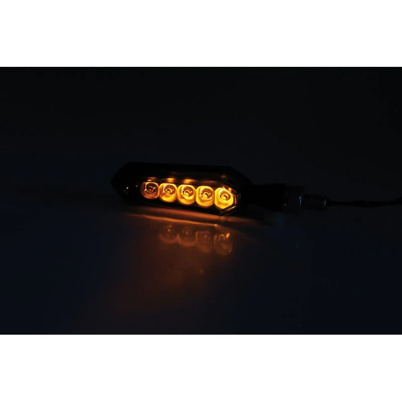 LED-Lauflichtblinker Highsider Smart Sora schwarz, Getönt, E-geprüft, 12V/4,8W