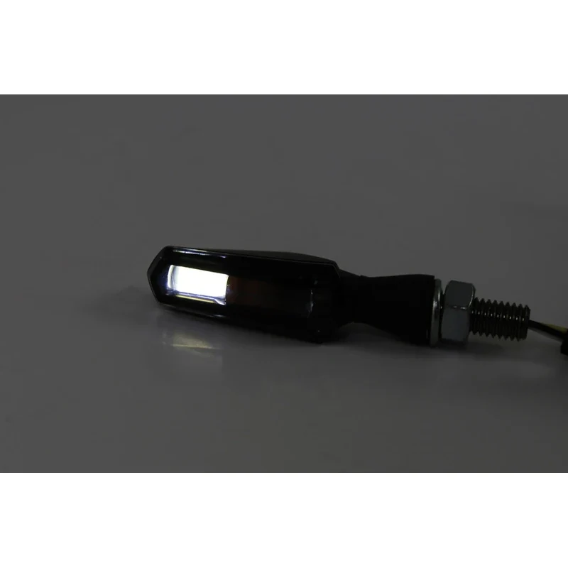LED-Blinker mit Positionslicht Highsider Smart Scuro 2in1 schwarz, E-geprüft