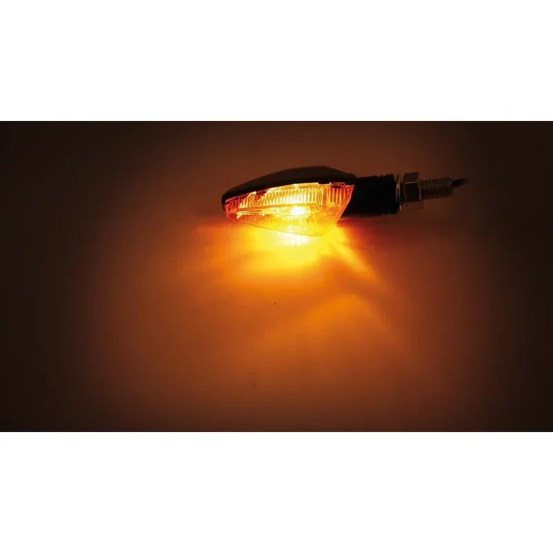 Blinker Paar Highsider Toledo, Schwarz, Gelb, M8, E-geprüft, 12V/6W