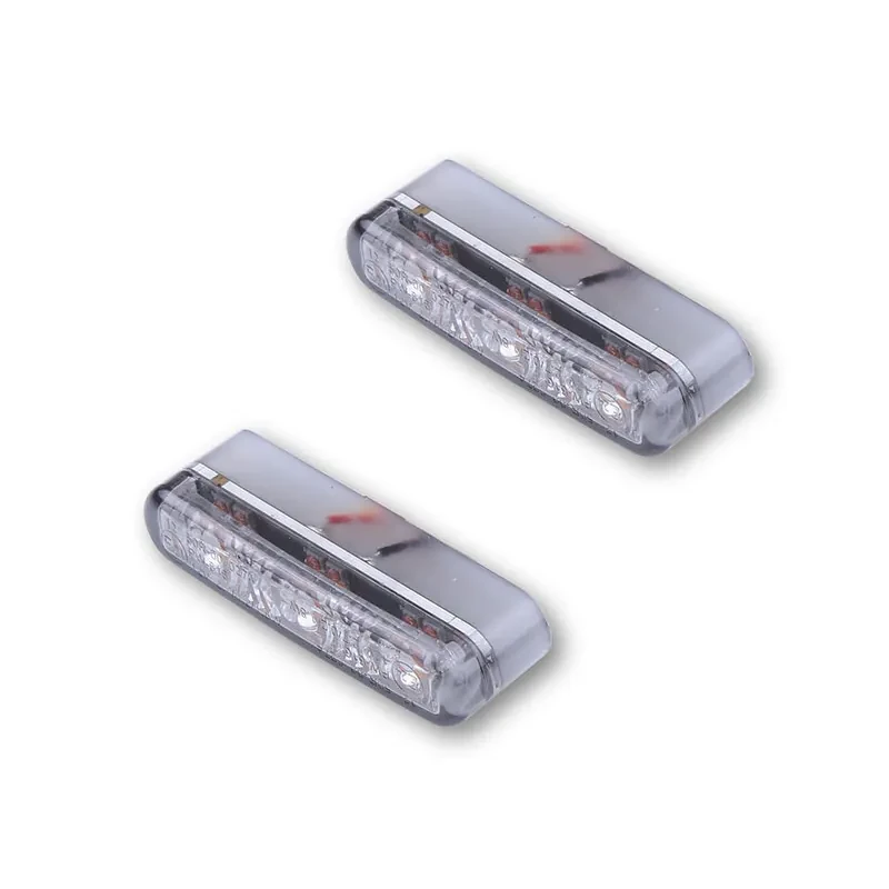 LED-Einbaublinker mit Rück- & Bremslicht Highsider Shorty 2 Pro 3in1, E-geprüft