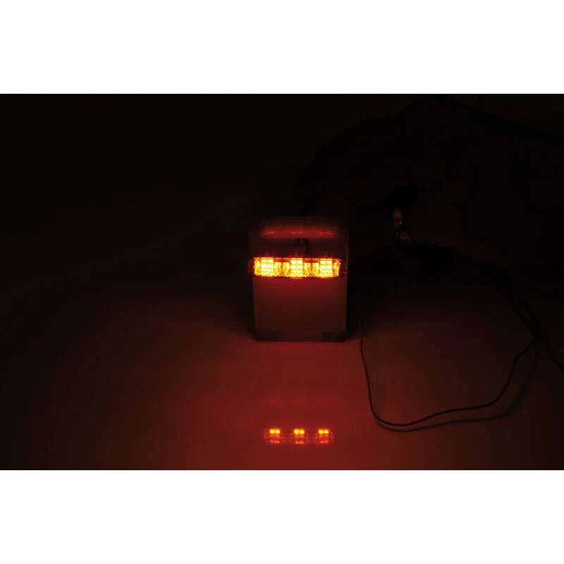 LED-Einbaublinker mit Rück- & Bremslicht Highsider Shorty 2 Pro 3in1, E-geprüft