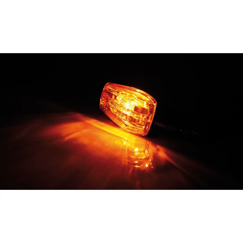 Blinker Paar Highsider Imola 1, Schwarz, Gelb, M8, E-geprüft, 12V/21W