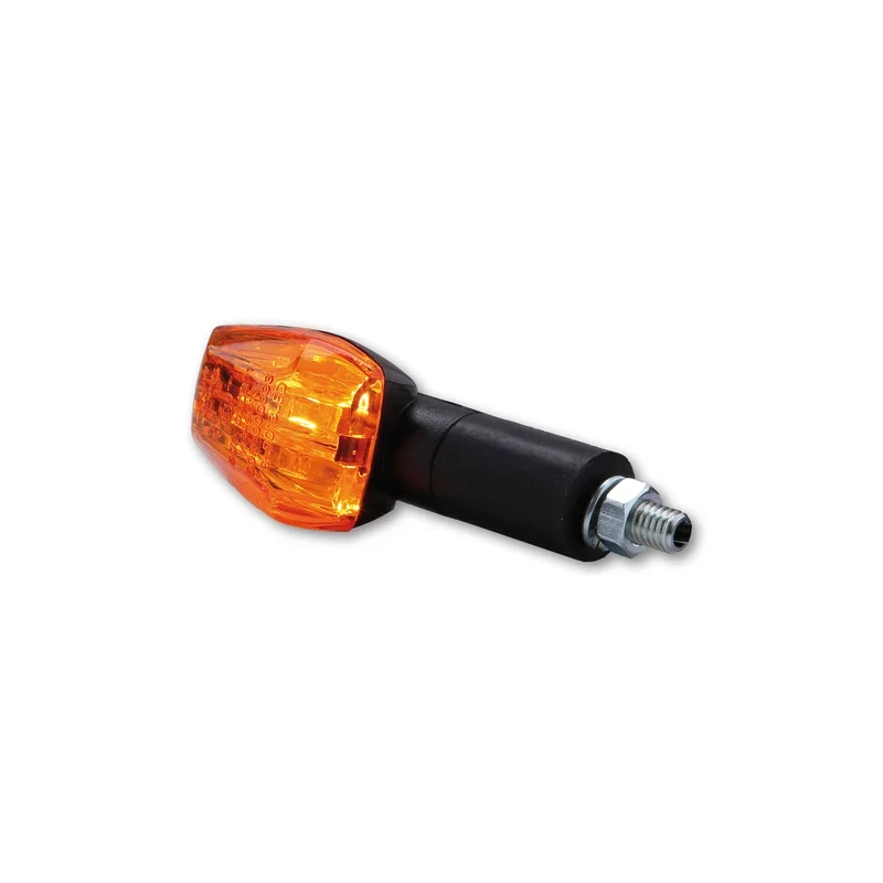 Blinker Paar Highsider Imola 1, Schwarz, Gelb, M8, E-geprüft, 12V/21W
