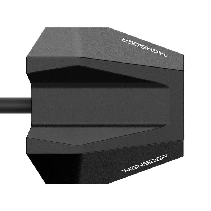 LED-Rücklicht Split-V schwarz, Alu, Klar, 39x20 mm, mit KZL, E-geprüft, 12V/0,8W