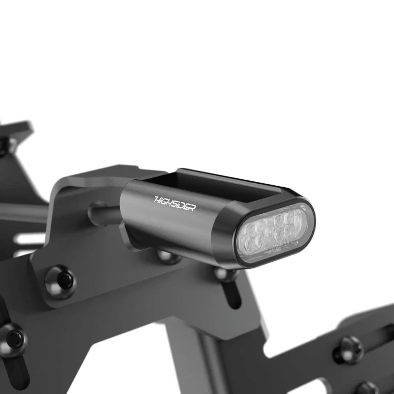 LED-Rücklicht Split-RS schwarz, Alu, Klar, 24x13 mm, KZL, E-geprüft, 12V/0,8W