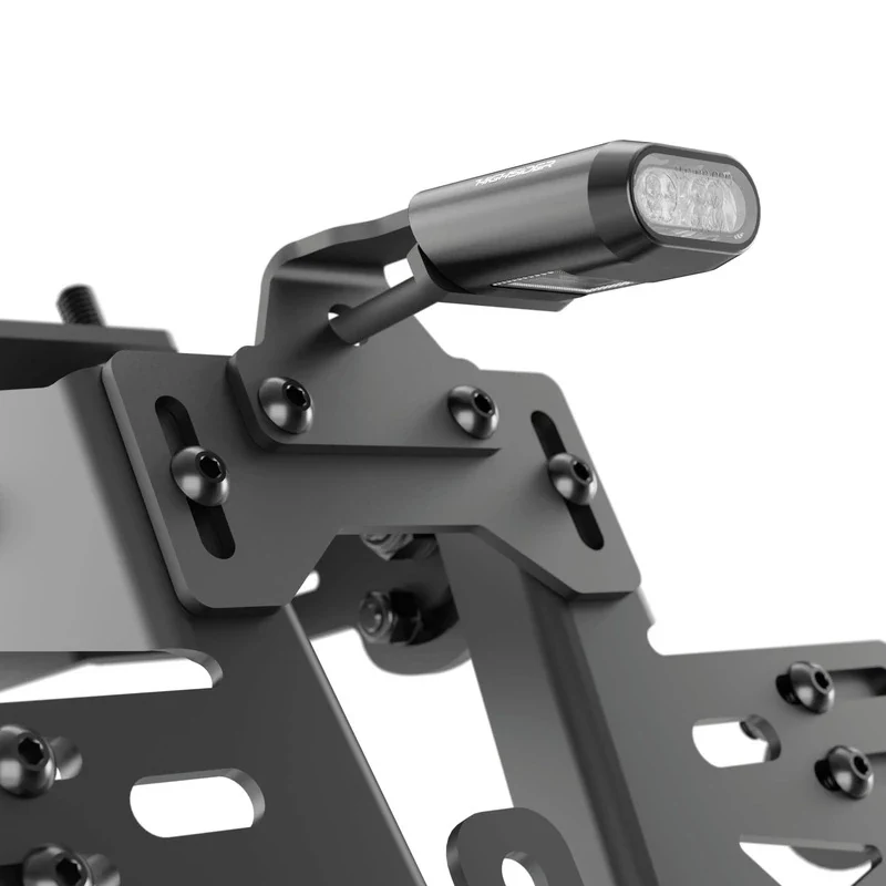 LED-Rücklicht Split-RS schwarz, Alu, Klar, 24x13 mm, KZL, E-geprüft, 12V/0,8W