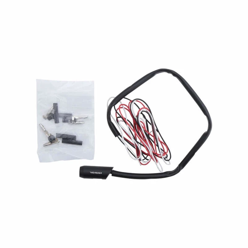 LED-Rücklicht Split-RS schwarz, Alu, Klar, 24x13 mm, KZL, E-geprüft, 12V/0,8W