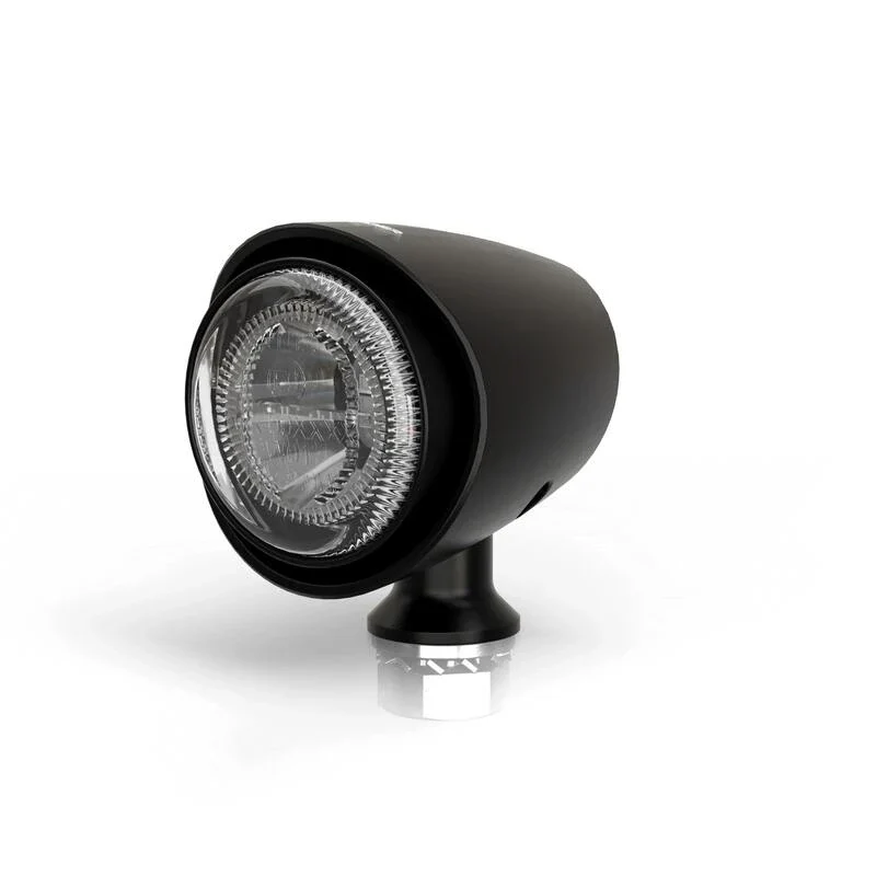 LED-Rücklicht Highsider Akron-X schwarz, Alu, Klar, Ø 39 mm, E-geprüft, 12V/0,1W