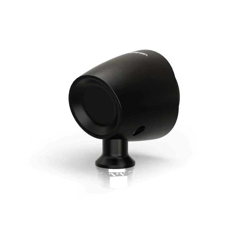LED-Rücklicht Highsider Akron-X schwarz, Alu, Klar, Ø 39 mm, E-geprüft, 12V/0,1W