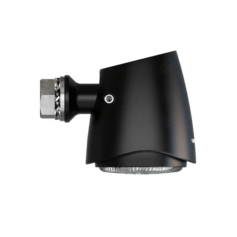 LED-Rücklicht Highsider Akron-X schwarz, Alu, Klar, Ø 39 mm, E-geprüft, 12V/0,1W
