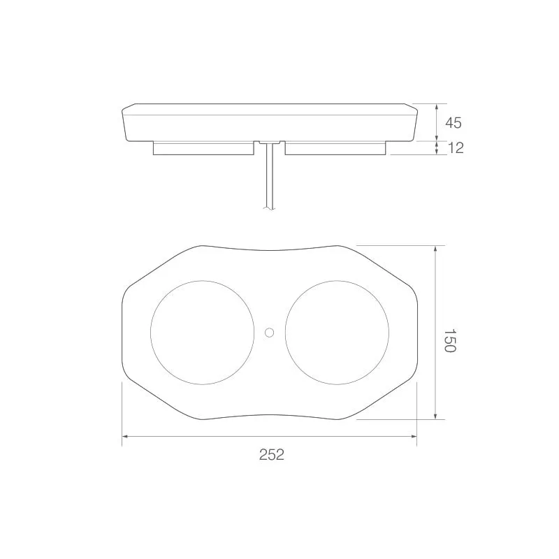 Bernsteinfarbener LED Mini Beacon Lightbar R10 / Magnetisch
