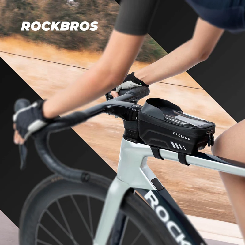 ROCKBROS Fahrrad Handytasche Handyhalterung mit Touchscreen 6.7 Zoll