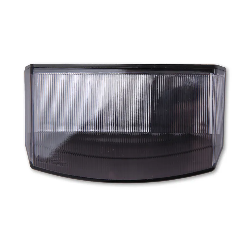 LED-Rücklicht Boston schwarz, Getönt, 110x27 mm, mit KZL, E-geprüft, 12V/1,1W