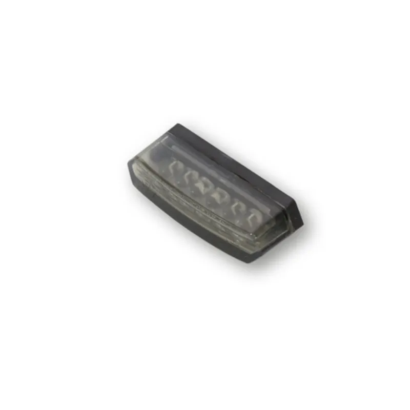 LED-Rücklicht Highsider Malibu schwarz, Getönt, 50x14 mm, E-geprüft, 12V/0,1W