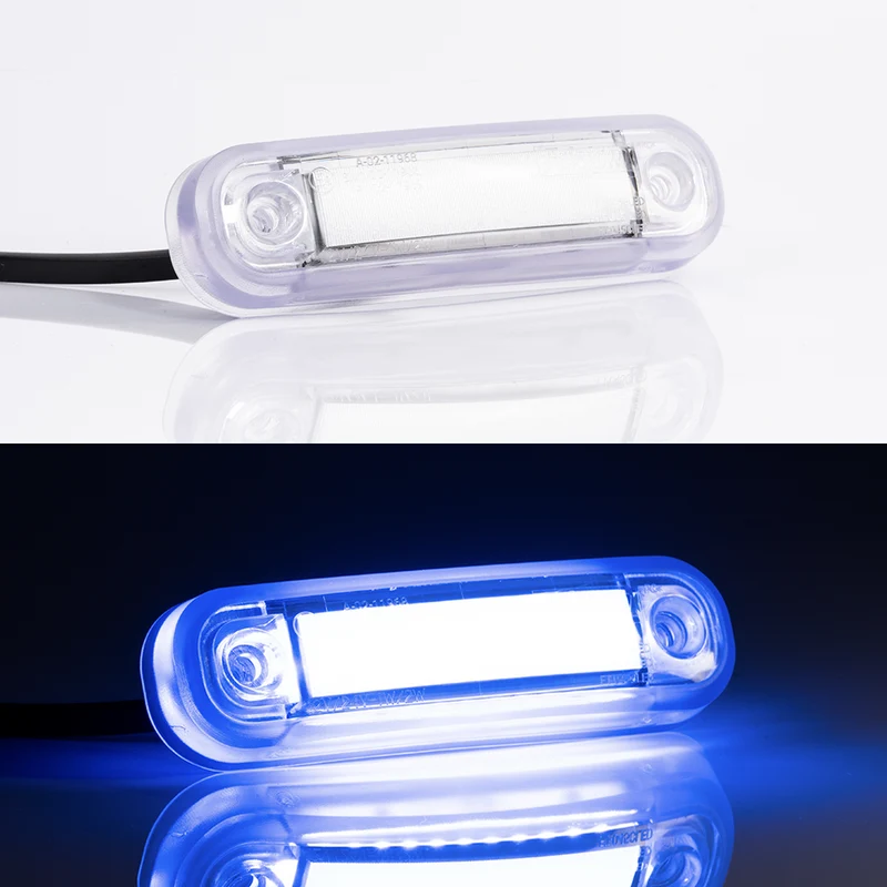 LED-Markierungsleuchte mit Neoneffekt und transparenter Dichtung / Blau