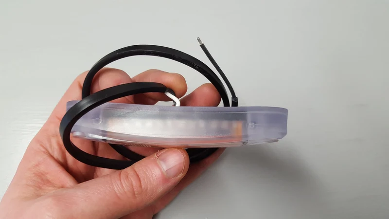 LED-Markierungsleuchte mit Neoneffekt und transparenter Dichtung / Bernstein