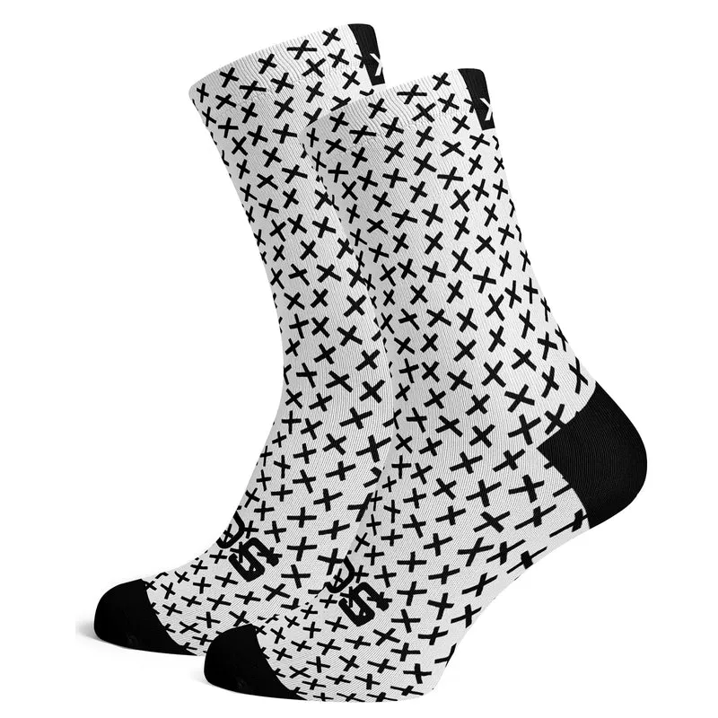 Sox Footwear Cross Mono-Chrome Premium Crew Socks
