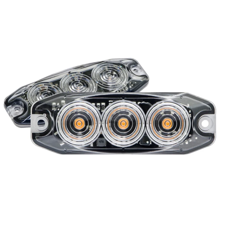 LED-Warnblinklicht mit niedrigem Profil / Rot, Gelb, Blau und Weiß