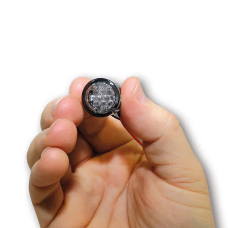 LED-Einbaurücklicht Highsider Pin, Ø 20 mm, E-geprüft, 12V