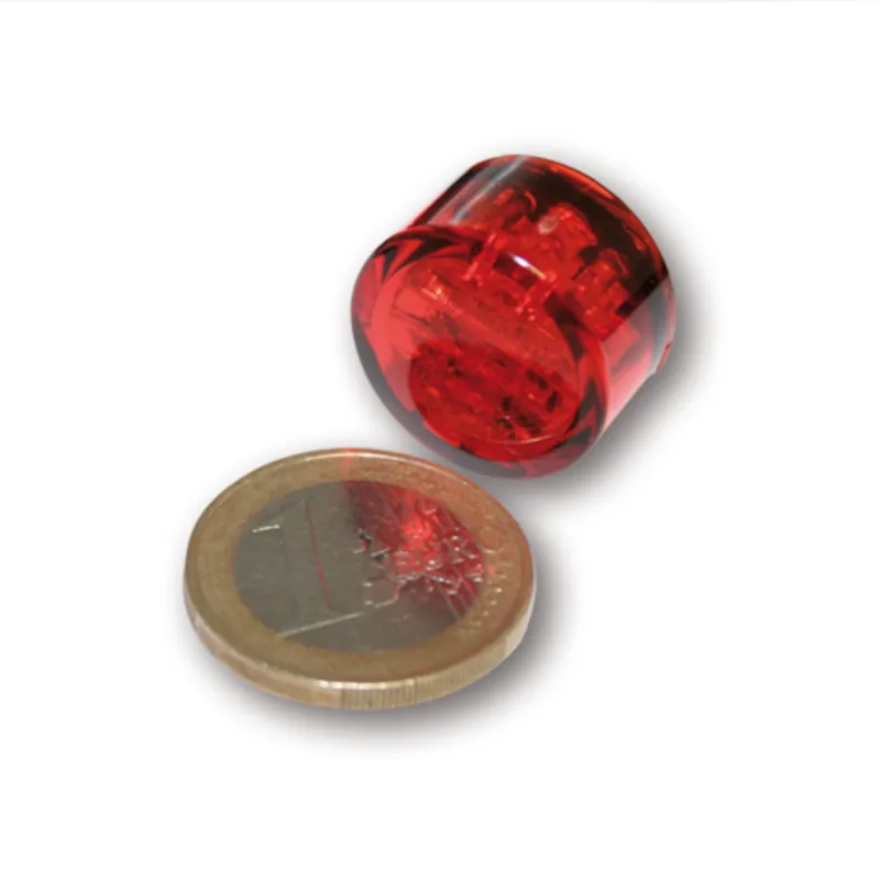 LED-Einbaurücklicht Highsider Pin, Ø 20 mm, E-geprüft, 12V