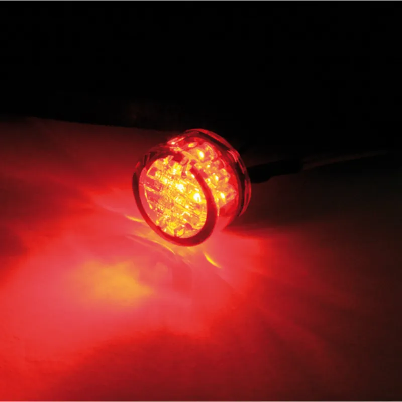 LED-Einbaurücklicht Highsider Pin, Ø 20 mm, E-geprüft, 12V
