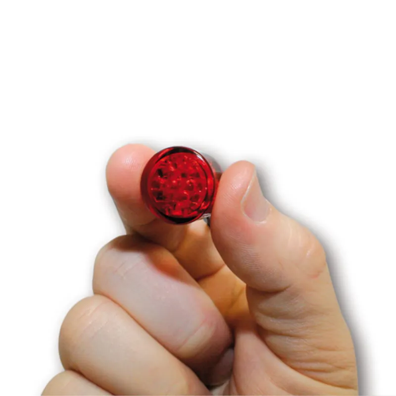 LED-Einbaurücklicht Highsider Pin, Ø 20 mm, E-geprüft, 12V
