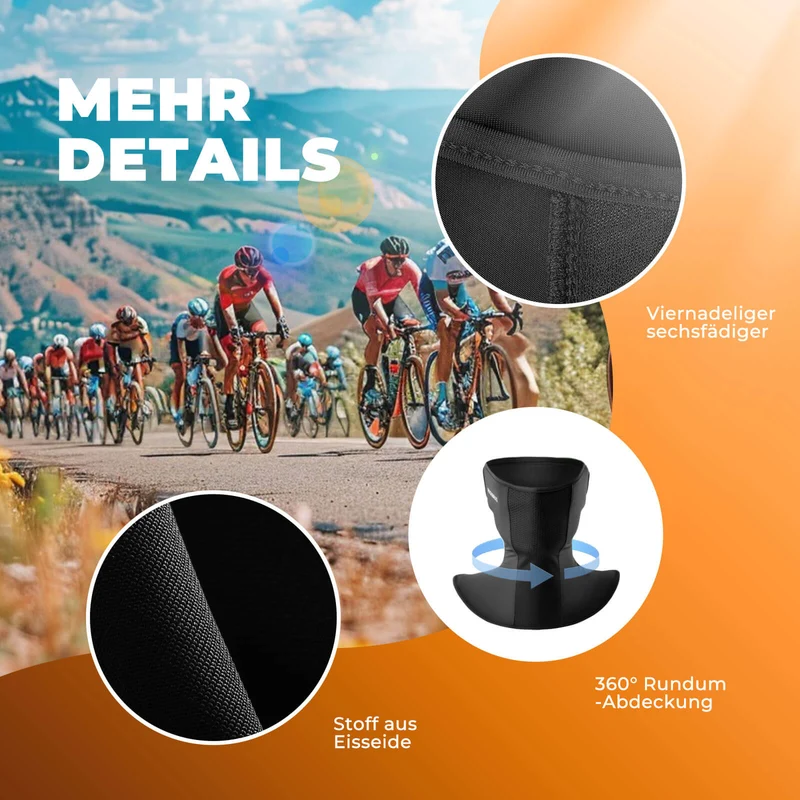 ROCKBROS Halbe Balaclava für Radfahren Sturmhaube Outdoor