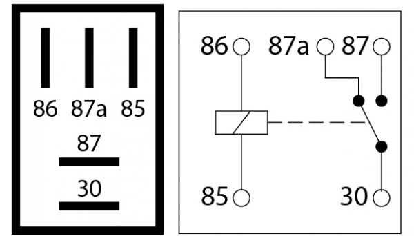24V 20-40A Mikrorelais / 5-polig