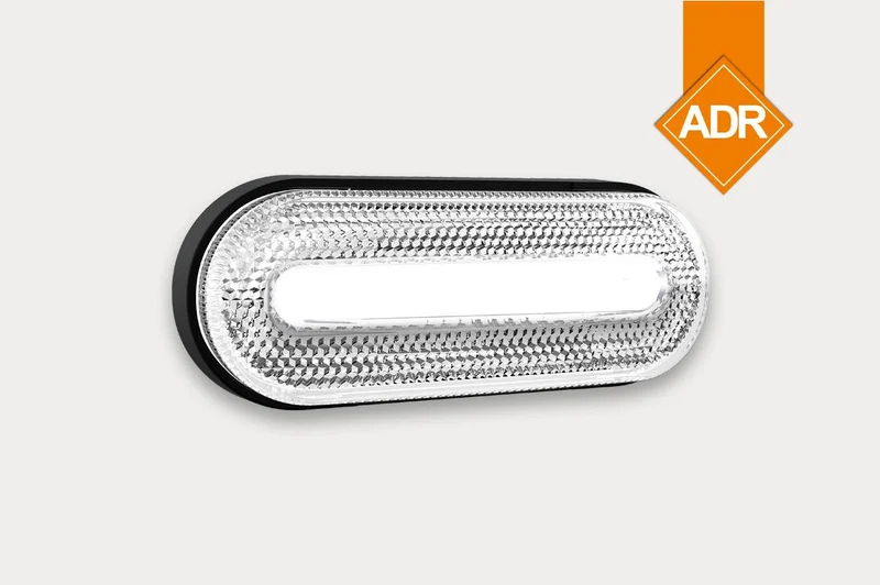 Weiße Markierungsleuchte von Fristom vorne mit LED-Streifen