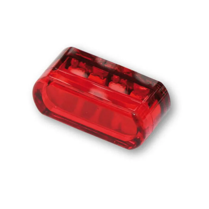 LED-Einbaurücklicht Highsider Module 1, Rot, 21,5x8,5 mm, E-geprüft, 6V