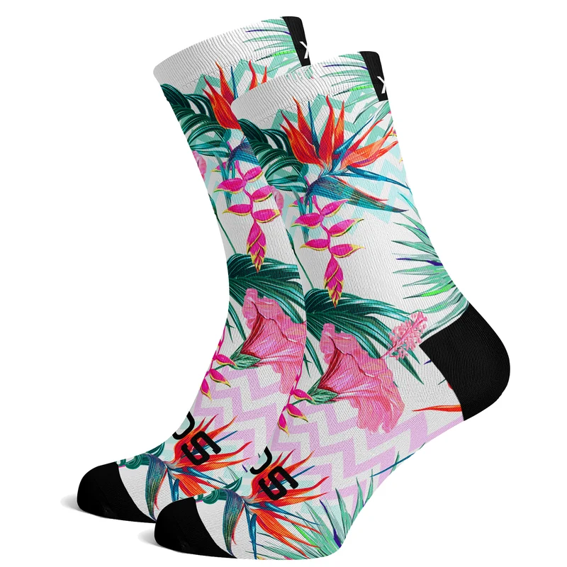 Sox Footwear Pastel Paradise Tropicals Premium Crew Socks