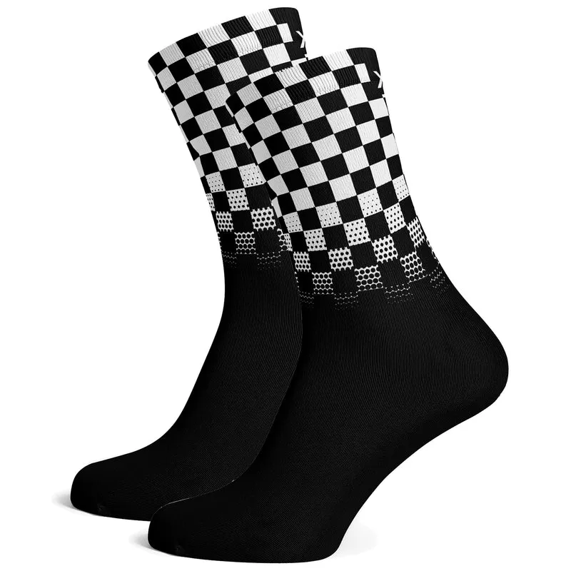 Sox Footwear Racing Flag Premium Crew Socks