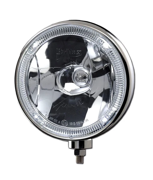 Edelstahl-Spot-Lampe mit LED-Angel-Eye-Halo-Ring / 12 V