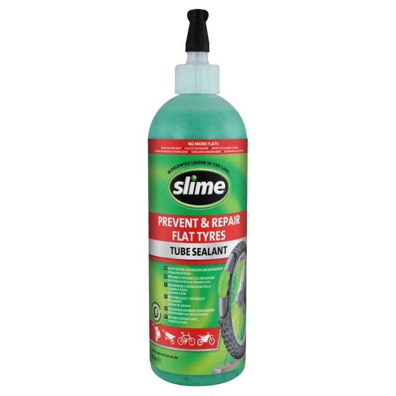 Slime Tube Sealant 473ml / 16oz Bike Puncture Prevention & Repair Flat Tyres
